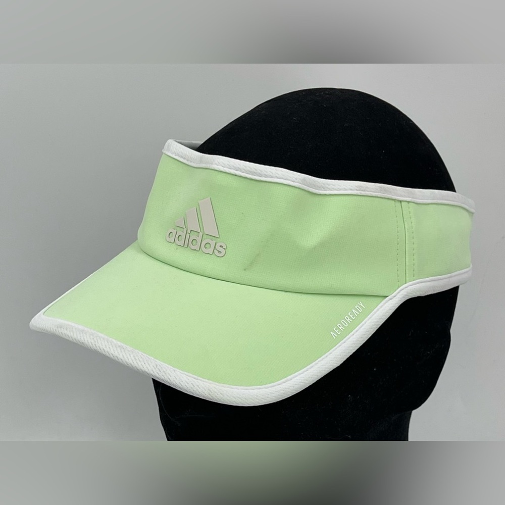 ADIDAS Aeroready Mint Green‎ & White Sports Visor  & Loop Adj. Women’s OSFA NWOT
